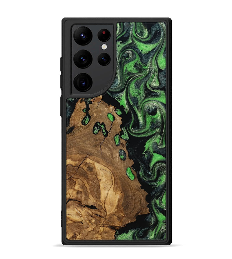 Galaxy S22 Ultra Wood Phone Case - Harlan (Ancient Olive, 818640)