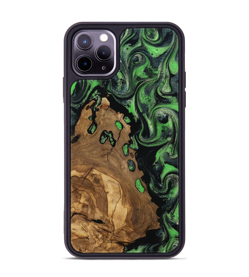 iPhone 11 Pro Max Wood Phone Case - Harlan (Ancient Olive, 818640)