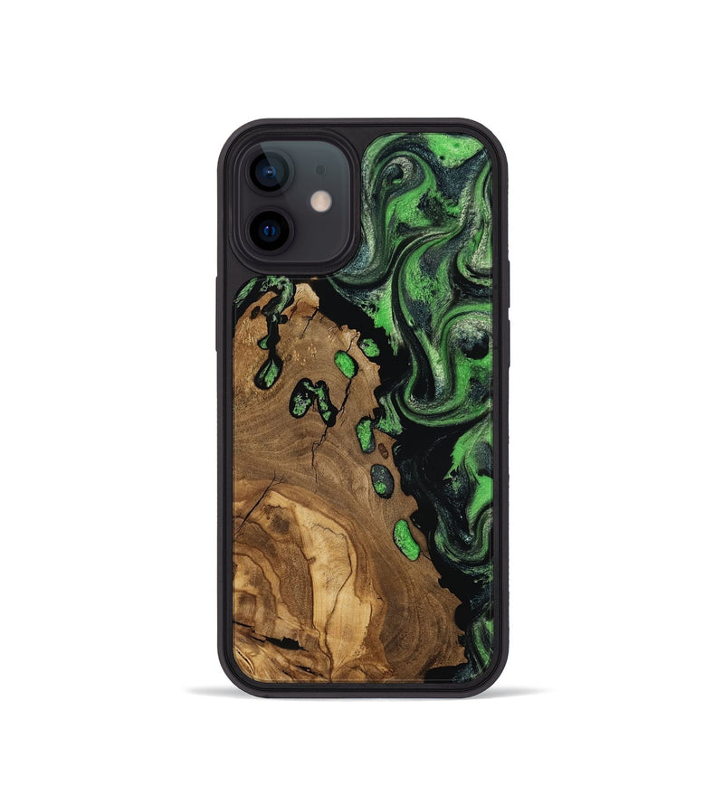 iPhone 12 mini Wood Phone Case - Harlan (Ancient Olive, 818640)