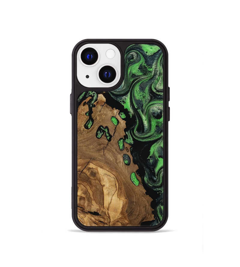 iPhone 13 mini Wood Phone Case - Harlan (Ancient Olive, 818640)