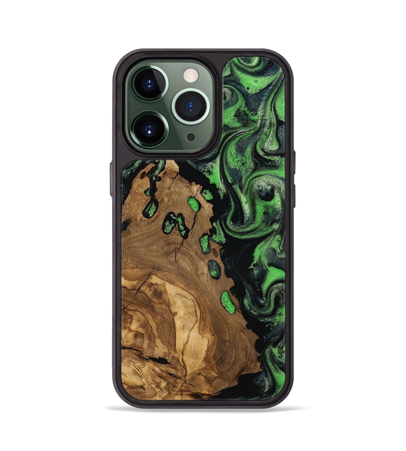 iPhone 13 Pro Wood Phone Case - Harlan (Ancient Olive, 818640)