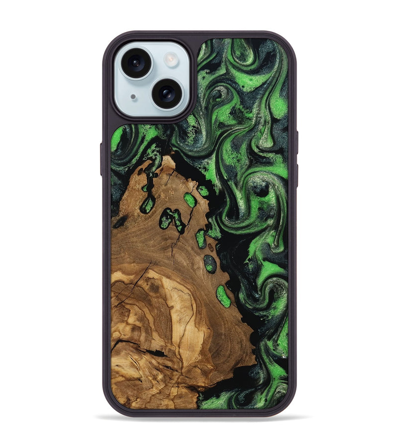 iPhone 15 Plus Wood Phone Case - Harlan (Ancient Olive, 818640)