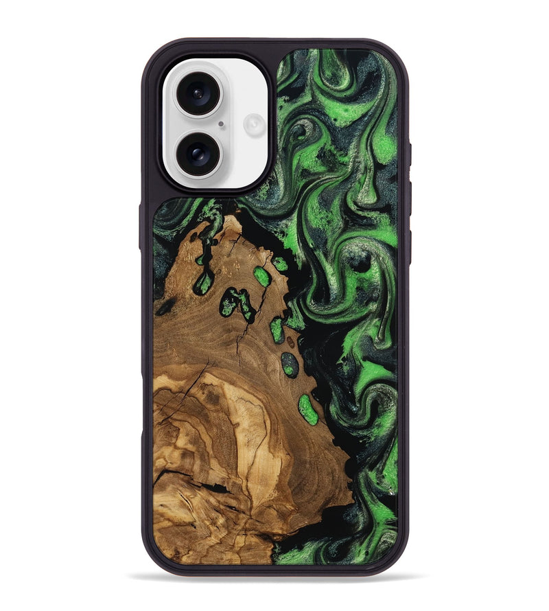 iPhone 16 Plus Wood Phone Case - Harlan (Ancient Olive, 818640)