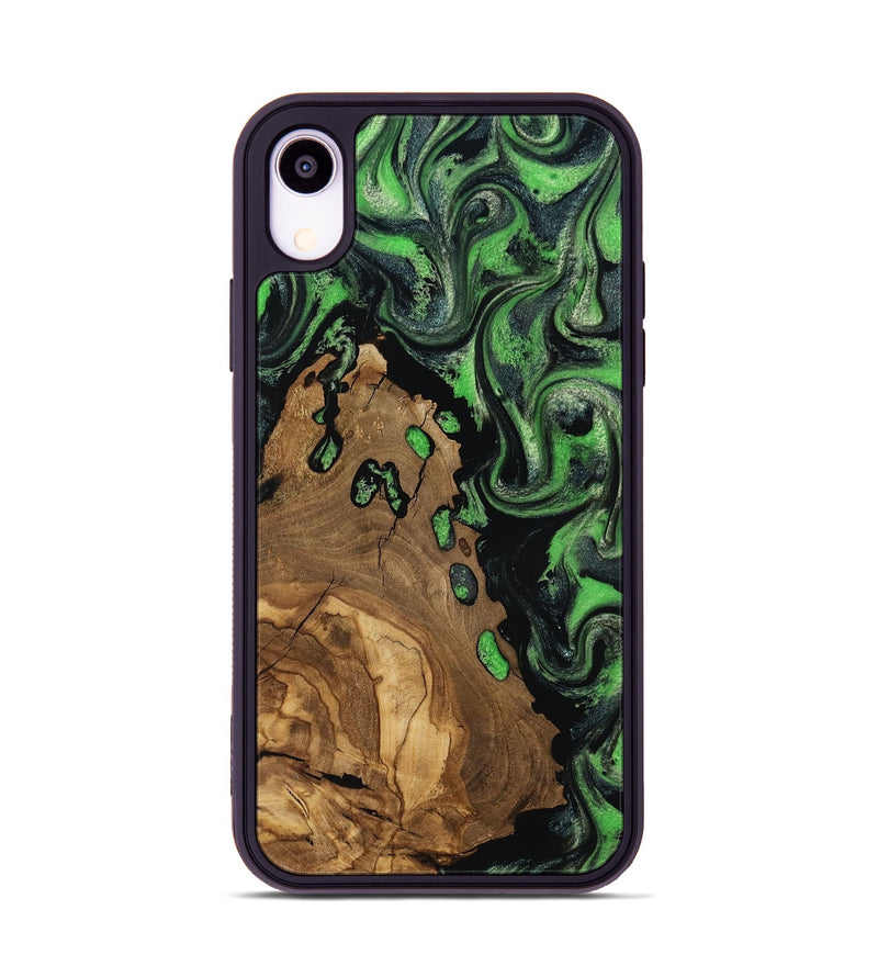 iPhone Xr Wood Phone Case - Harlan (Ancient Olive, 818640)