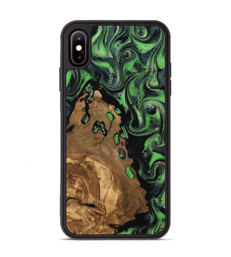 iPhone Xs Max Wood Phone Case - Harlan (Ancient Olive, 818640)