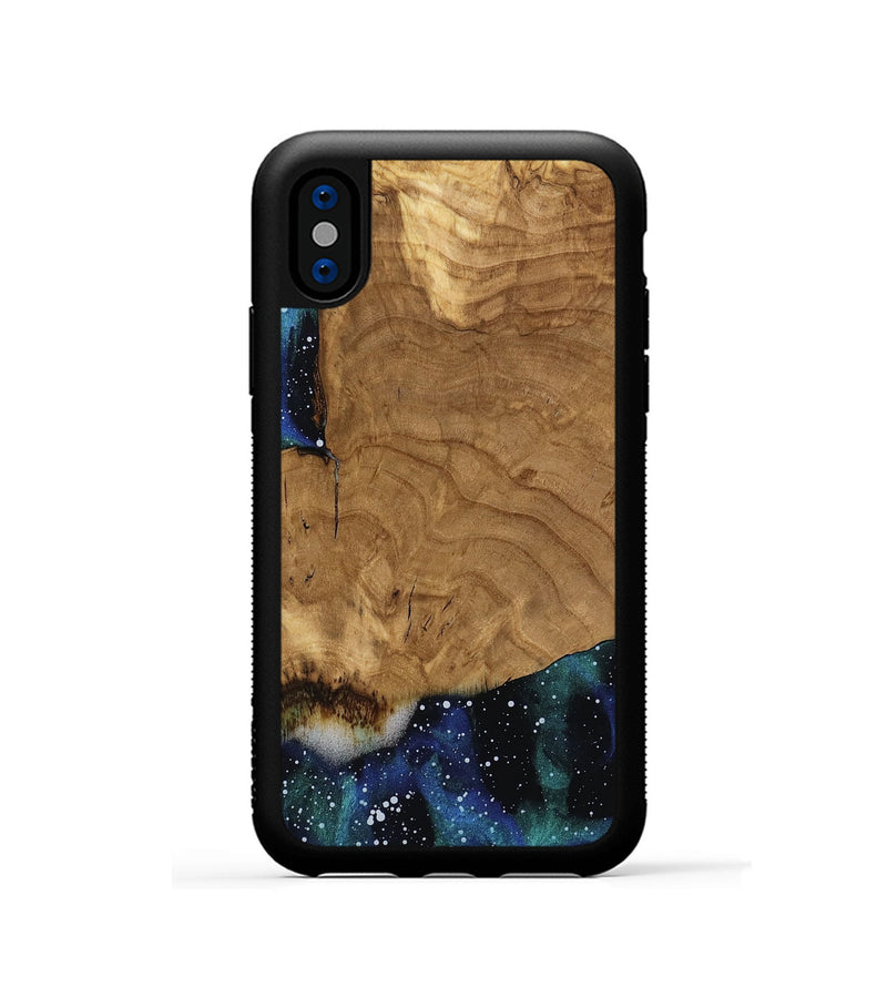 iPhone Xs Wood Phone Case - Karter (Ancient Olive, 818641)