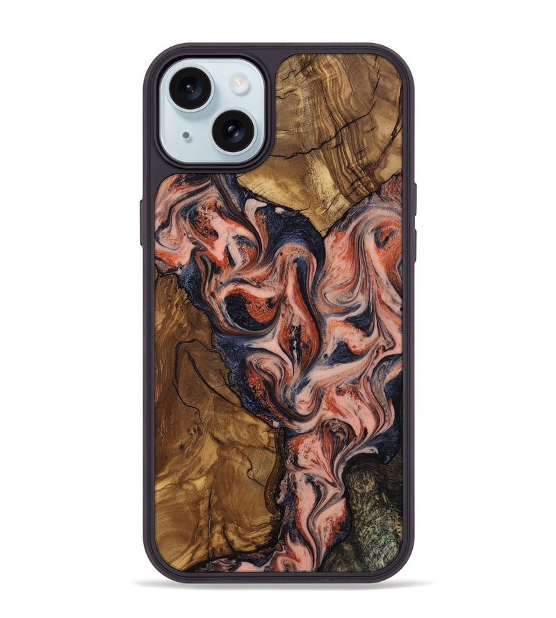 iPhone 15 Plus Wood Phone Case - Essence (Ancient Olive, 818643)