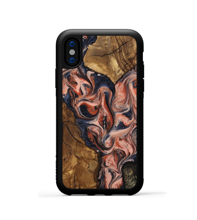 iPhone Xs Wood Phone Case - Essence (Ancient Olive, 818643)