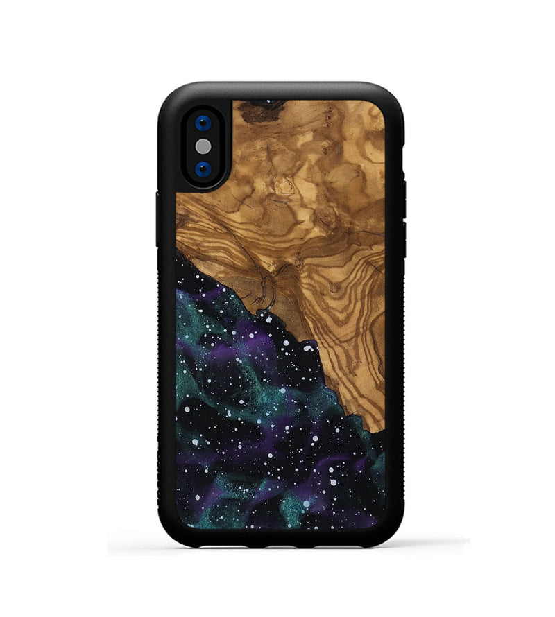 iPhone Xs Wood Phone Case - Foster (Ancient Olive, 818644)