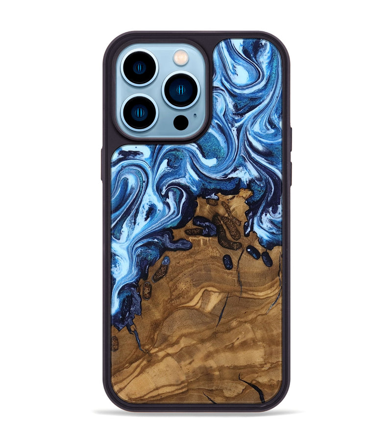 iPhone 14 Pro Max Wood Phone Case - Casper (Ancient Olive, 818645)