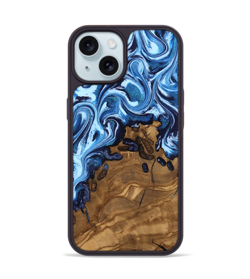 iPhone 15 Wood Phone Case - Casper (Ancient Olive, 818645)