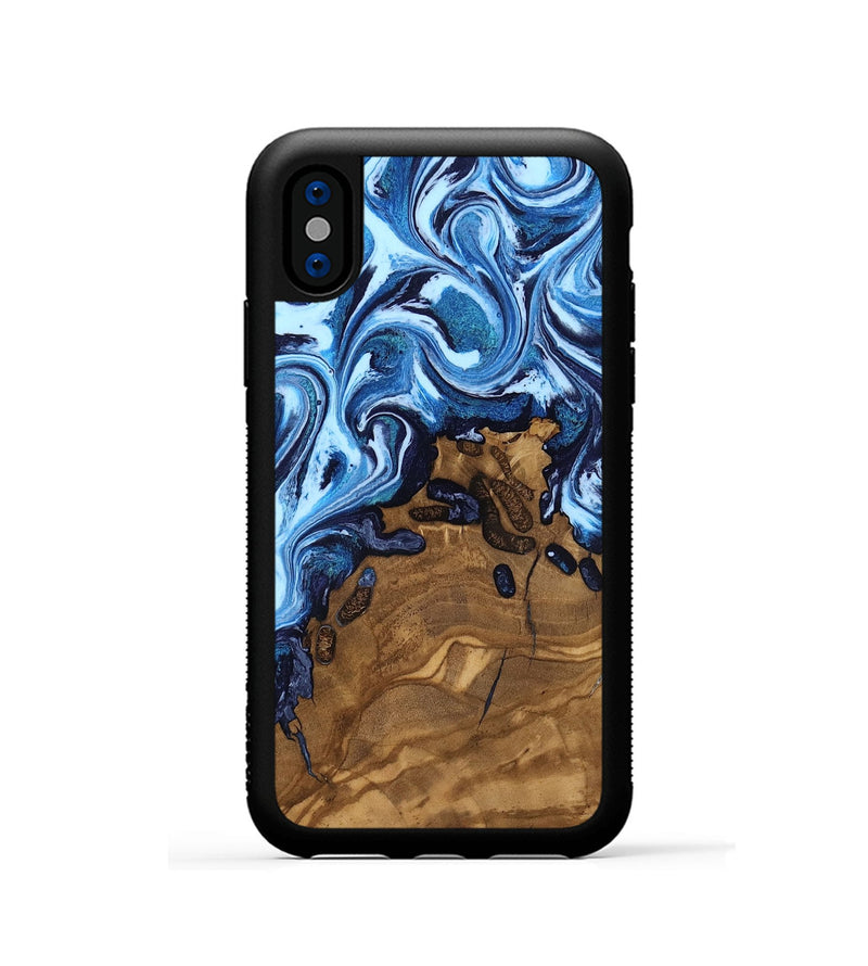 iPhone Xs Wood Phone Case - Casper (Ancient Olive, 818645)