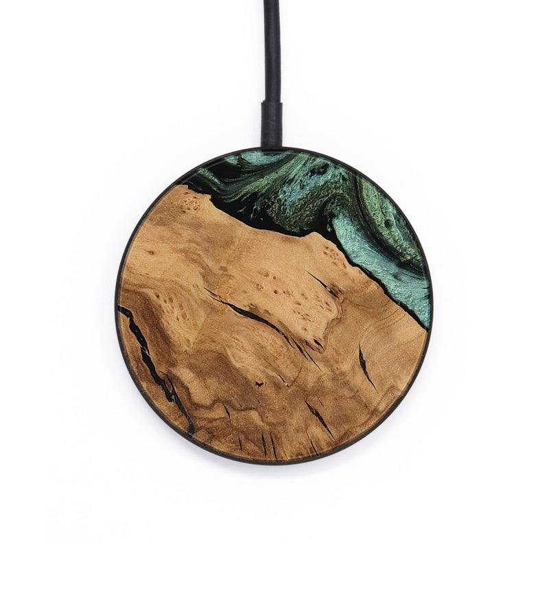 Circle Wood Wireless Charger - Iyana (Ancient Olive, 818647)