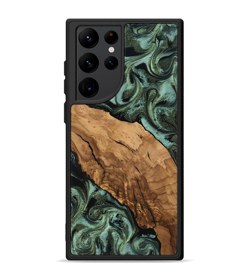 Galaxy S22 Ultra Wood Phone Case - Iyana (Ancient Olive, 818647)