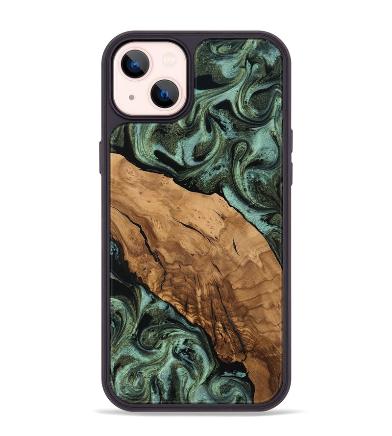 iPhone 14 Plus Wood Phone Case - Iyana (Ancient Olive, 818647)