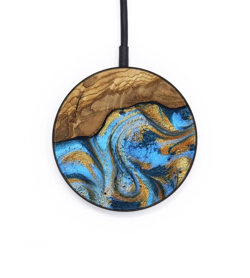 Circle Wood Wireless Charger - Aryana (Ancient Olive, 818648)