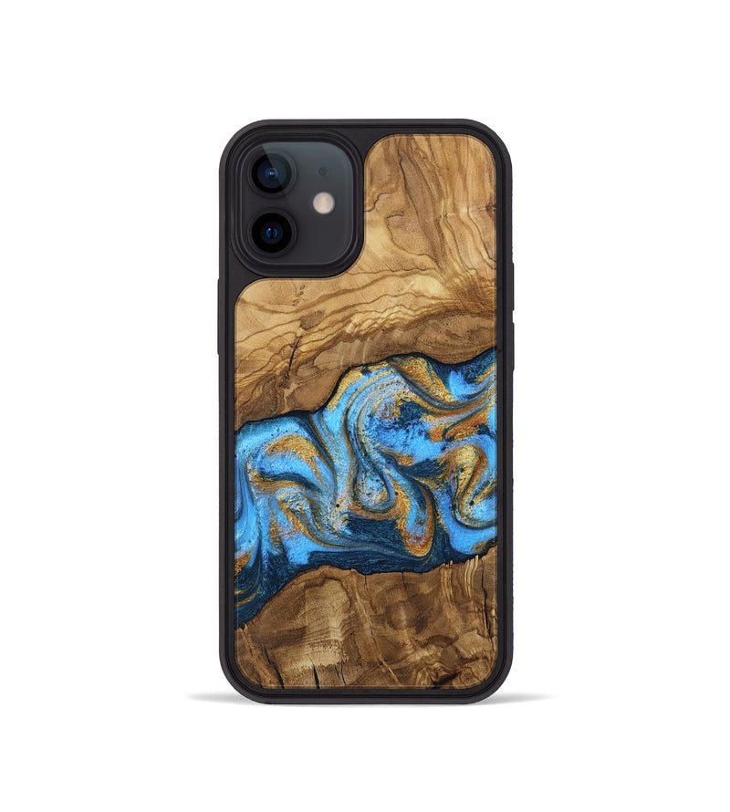 iPhone 12 mini Wood Phone Case - Aryana (Ancient Olive, 818648)