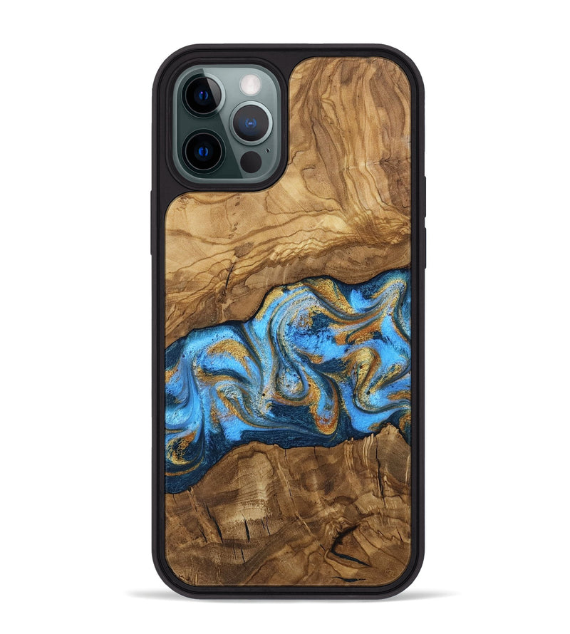 iPhone 12 Pro Max Wood Phone Case - Aryana (Ancient Olive, 818648)