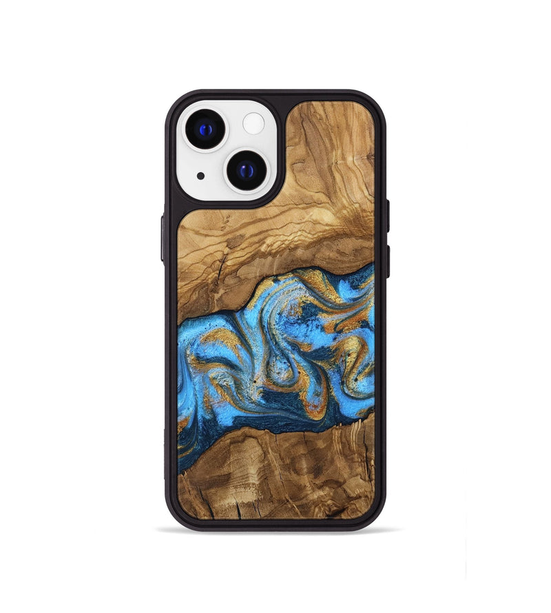 iPhone 13 mini Wood Phone Case - Aryana (Ancient Olive, 818648)