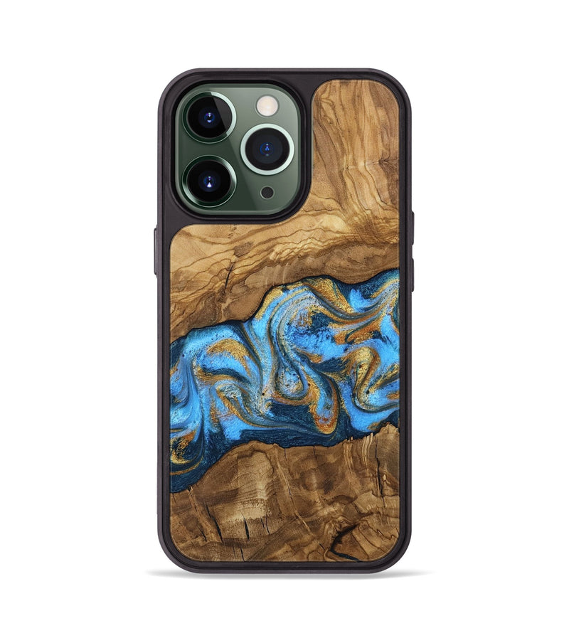 iPhone 13 Pro Wood Phone Case - Aryana (Ancient Olive, 818648)