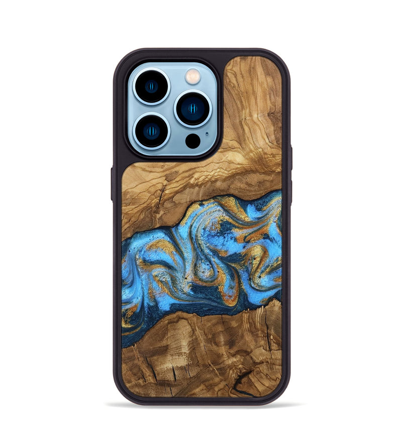 iPhone 14 Pro Wood Phone Case - Aryana (Ancient Olive, 818648)