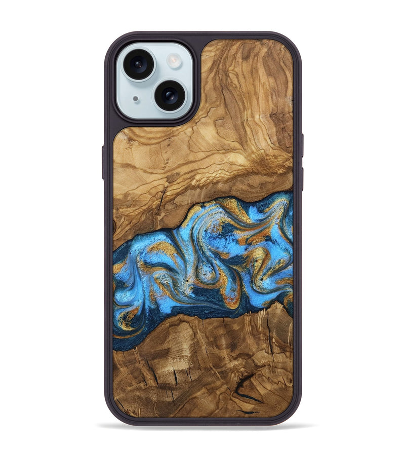 iPhone 15 Plus Wood Phone Case - Aryana (Ancient Olive, 818648)