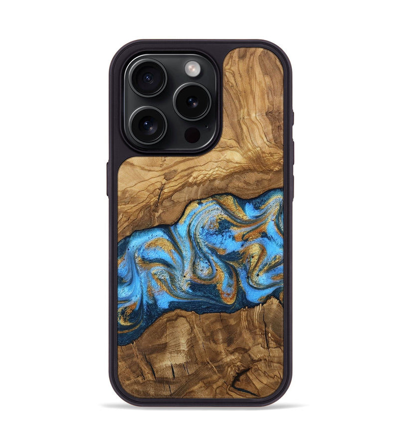 iPhone 15 Pro Wood Phone Case - Aryana (Ancient Olive, 818648)