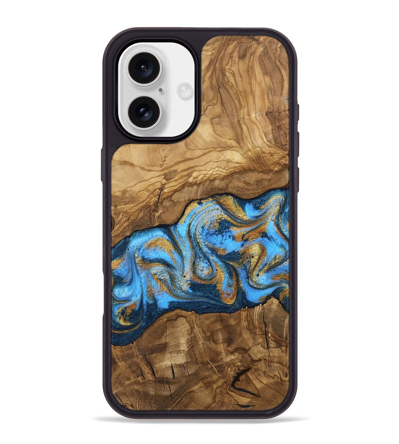 iPhone 16 Plus Wood Phone Case - Aryana (Ancient Olive, 818648)