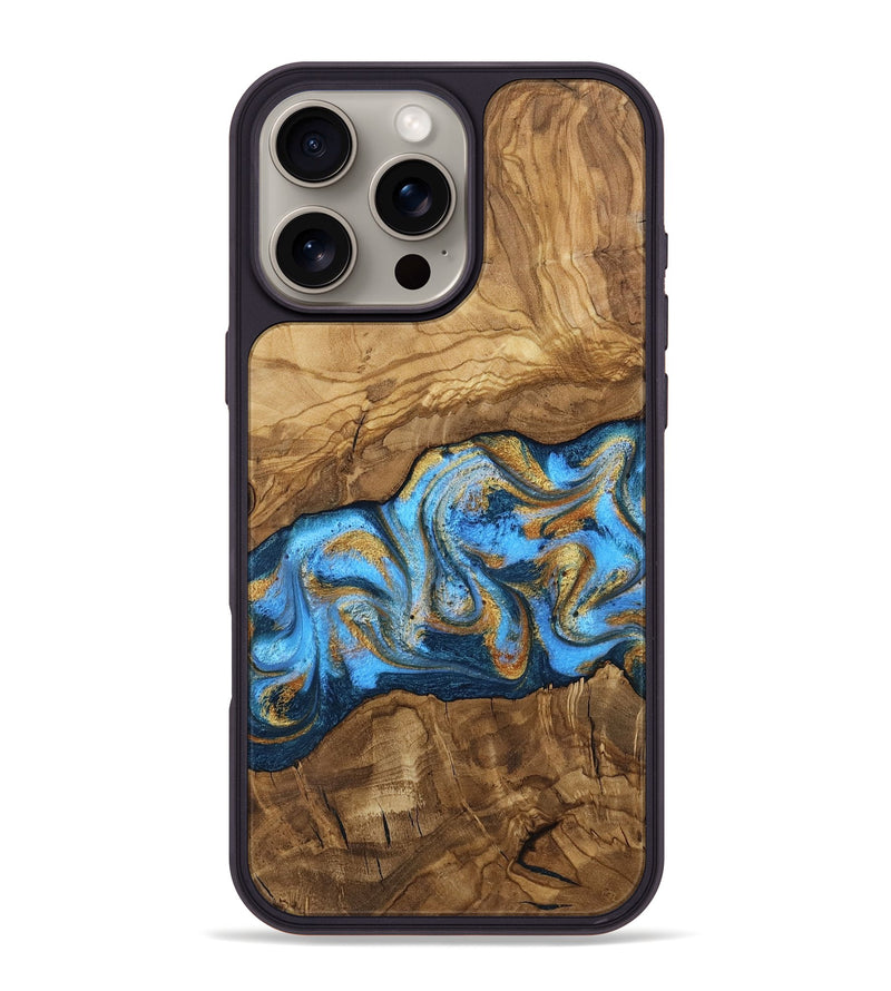 iPhone 16 Pro Max Wood Phone Case - Aryana (Ancient Olive, 818648)