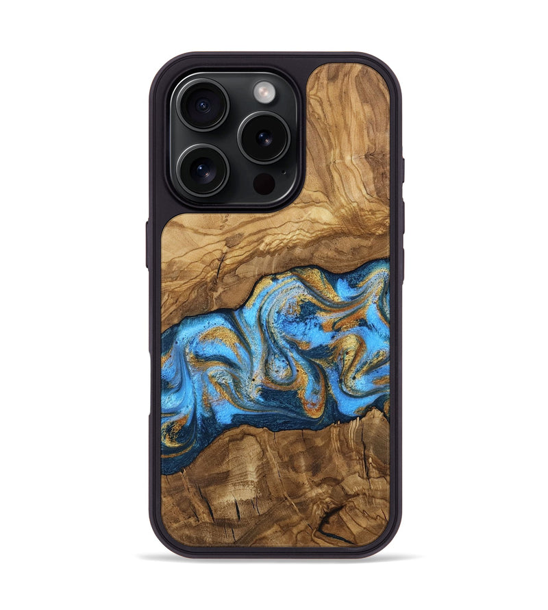 iPhone 16 Pro Wood Phone Case - Aryana (Ancient Olive, 818648)