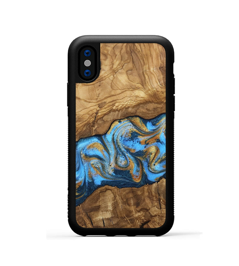 iPhone Xs Wood Phone Case - Aryana (Ancient Olive, 818648)