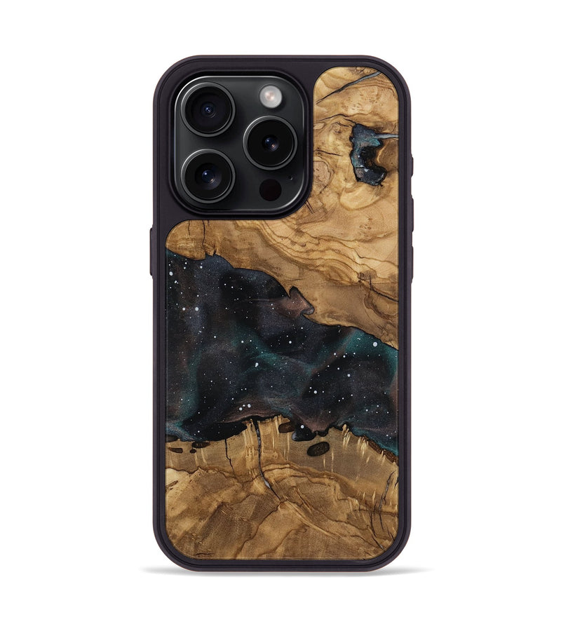 iPhone 15 Pro Wood Phone Case - Lisbeth (Ancient Olive, 818649)