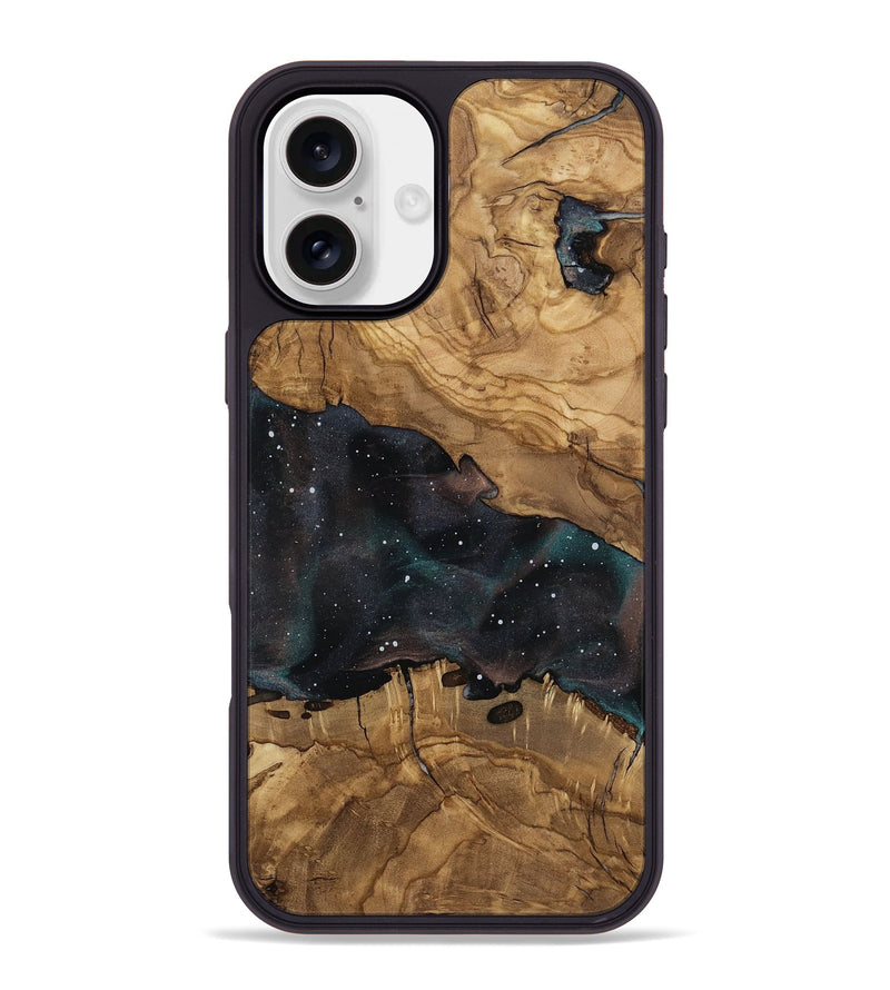 iPhone 16 Plus Wood Phone Case - Lisbeth (Ancient Olive, 818649)