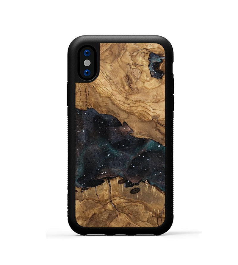 iPhone Xs Wood Phone Case - Lisbeth (Ancient Olive, 818649)