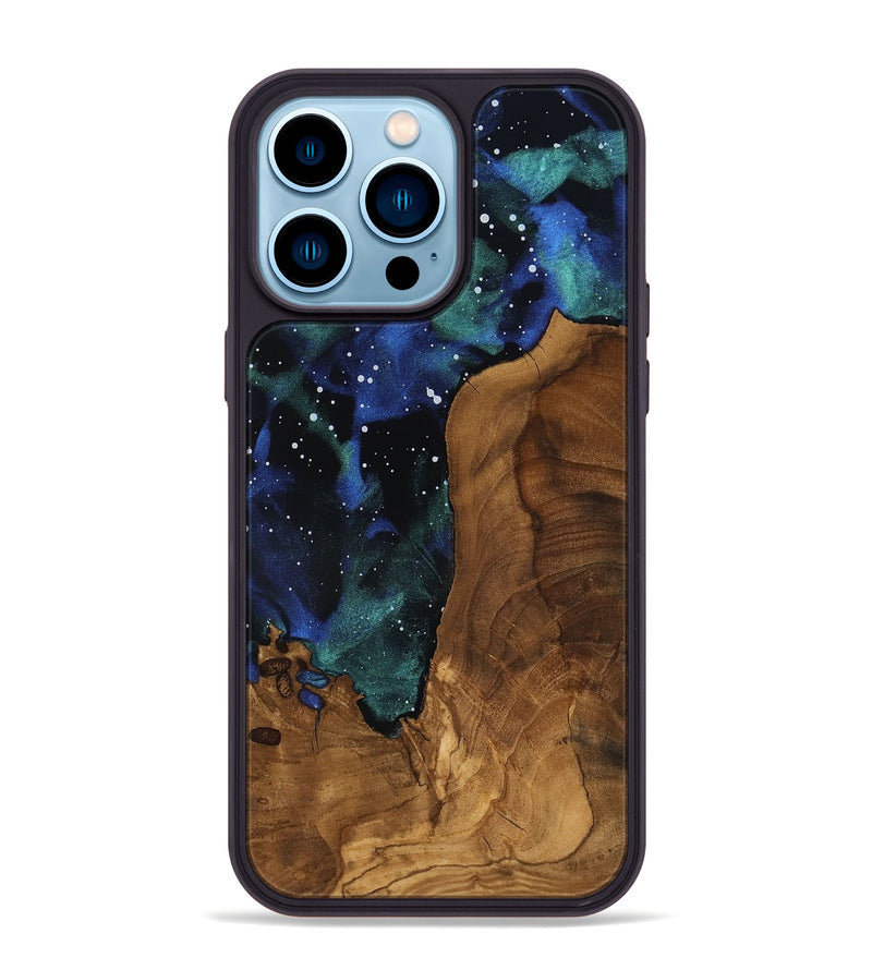 iPhone 14 Pro Max Wood Phone Case - Cali (Ancient Olive, 818651)