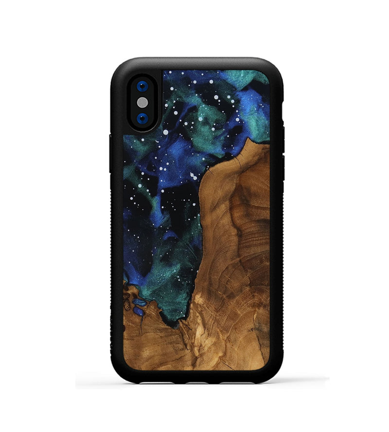 iPhone Xs Wood Phone Case - Cali (Ancient Olive, 818651)