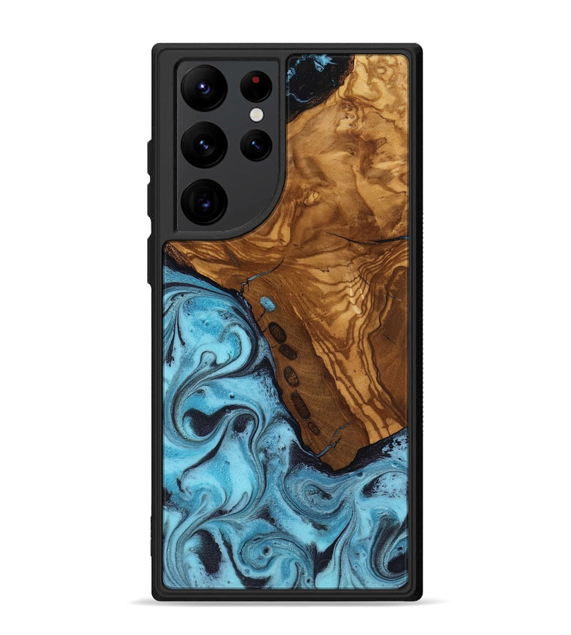 Galaxy S22 Ultra Wood Phone Case - Edward (Ancient Olive, 818653)