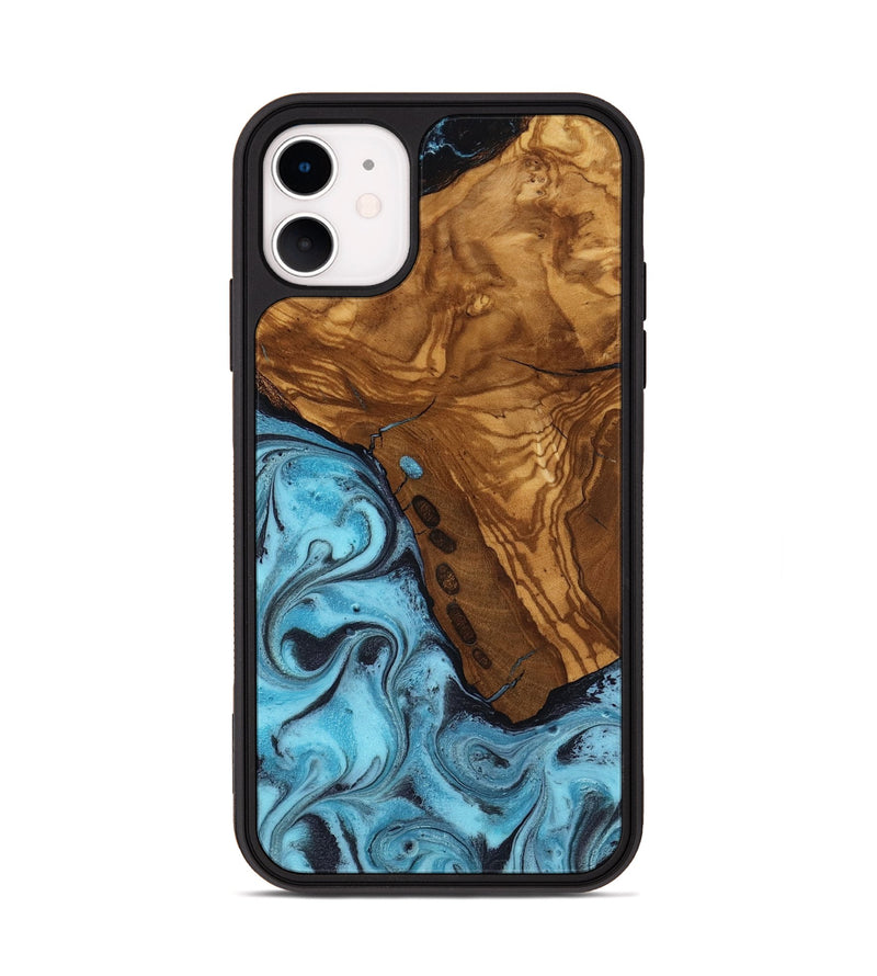 iPhone 11 Wood Phone Case - Edward (Ancient Olive, 818653)