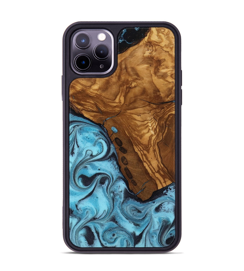 iPhone 11 Pro Max Wood Phone Case - Edward (Ancient Olive, 818653)