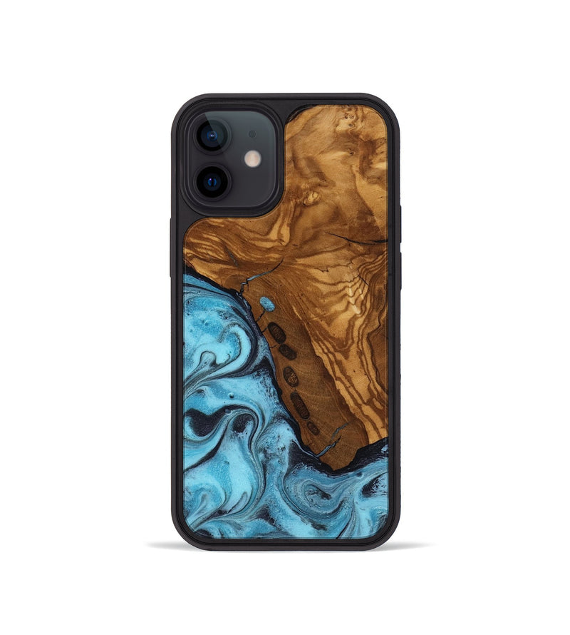 iPhone 12 mini Wood Phone Case - Edward (Ancient Olive, 818653)