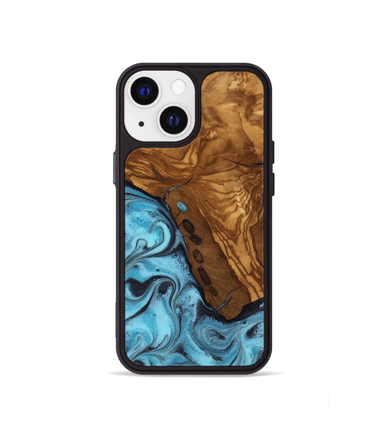 iPhone 13 mini Wood Phone Case - Edward (Ancient Olive, 818653)