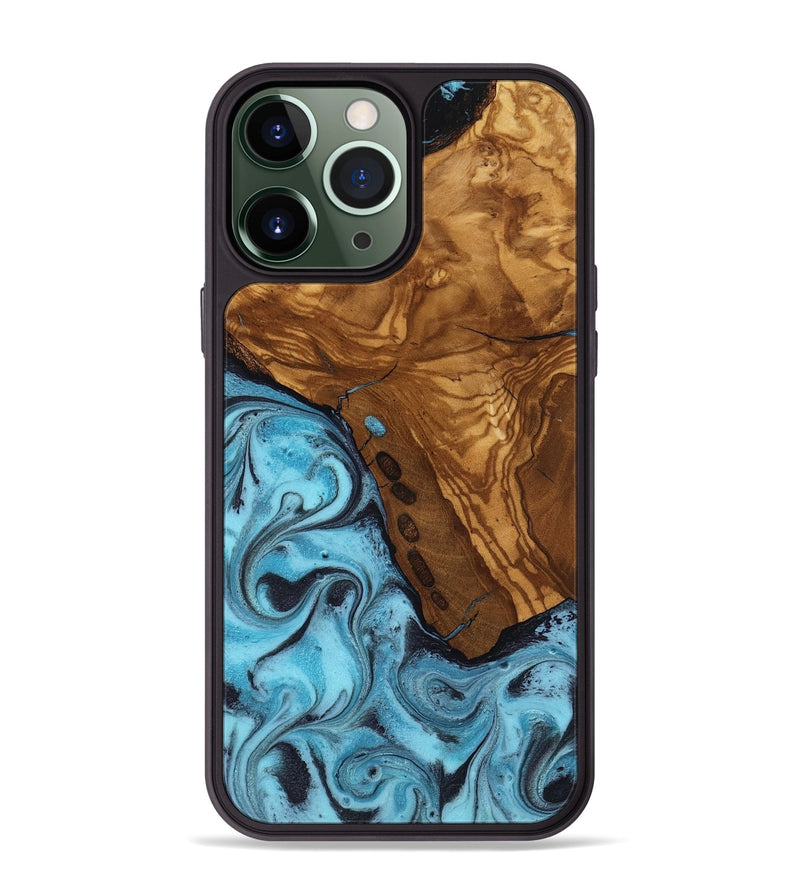 iPhone 13 Pro Max Wood Phone Case - Edward (Ancient Olive, 818653)