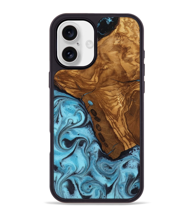 iPhone 16 Plus Wood Phone Case - Edward (Ancient Olive, 818653)