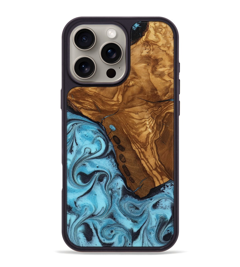 iPhone 16 Pro Max Wood Phone Case - Edward (Ancient Olive, 818653)