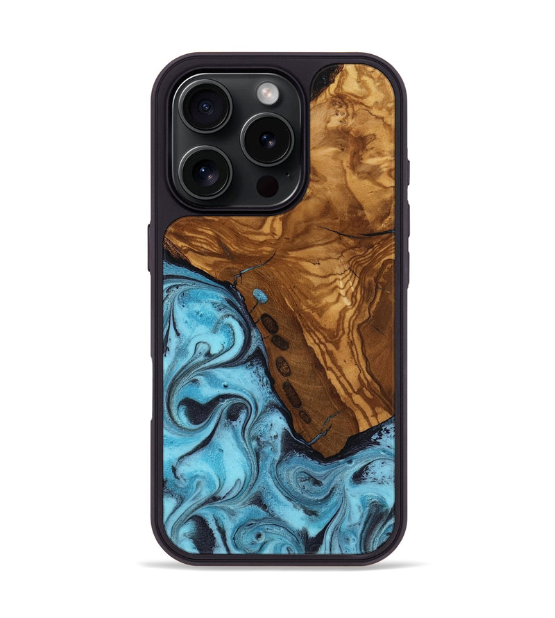 iPhone 16 Pro Wood Phone Case - Edward (Ancient Olive, 818653)