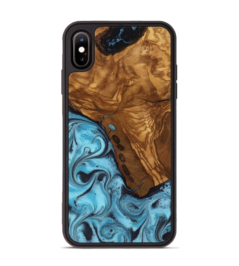 iPhone Xs Max Wood Phone Case - Edward (Ancient Olive, 818653)