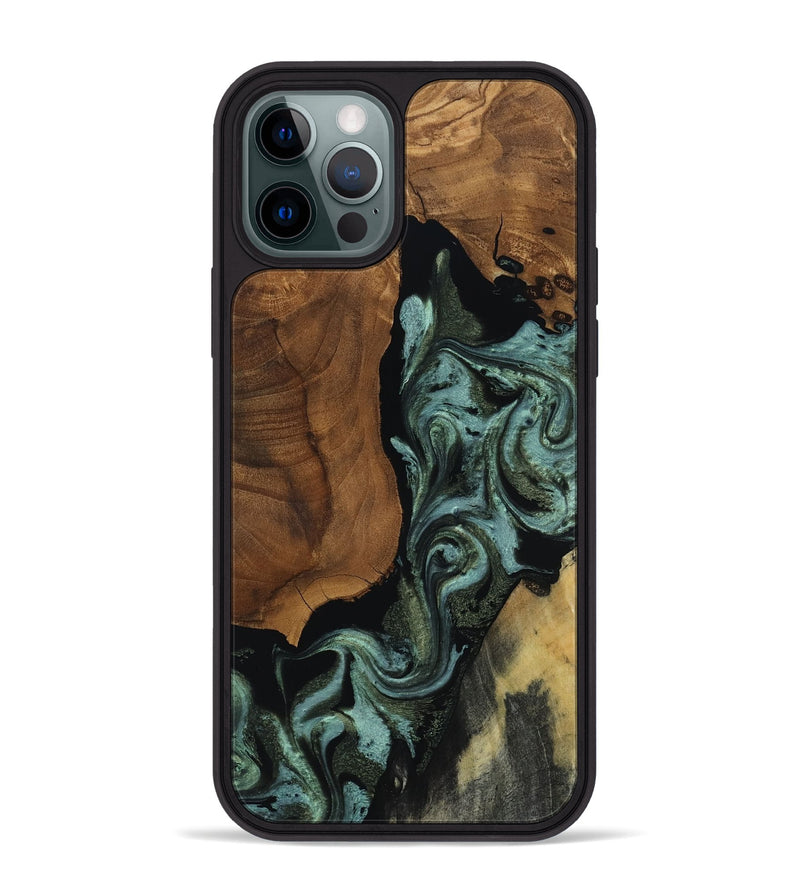 iPhone 12 Pro Max Wood Phone Case - Patrick (Ancient Olive, 818654)