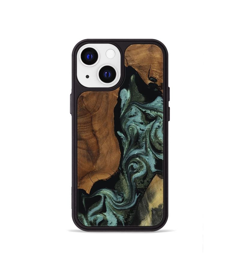 iPhone 13 mini Wood Phone Case - Patrick (Ancient Olive, 818654)