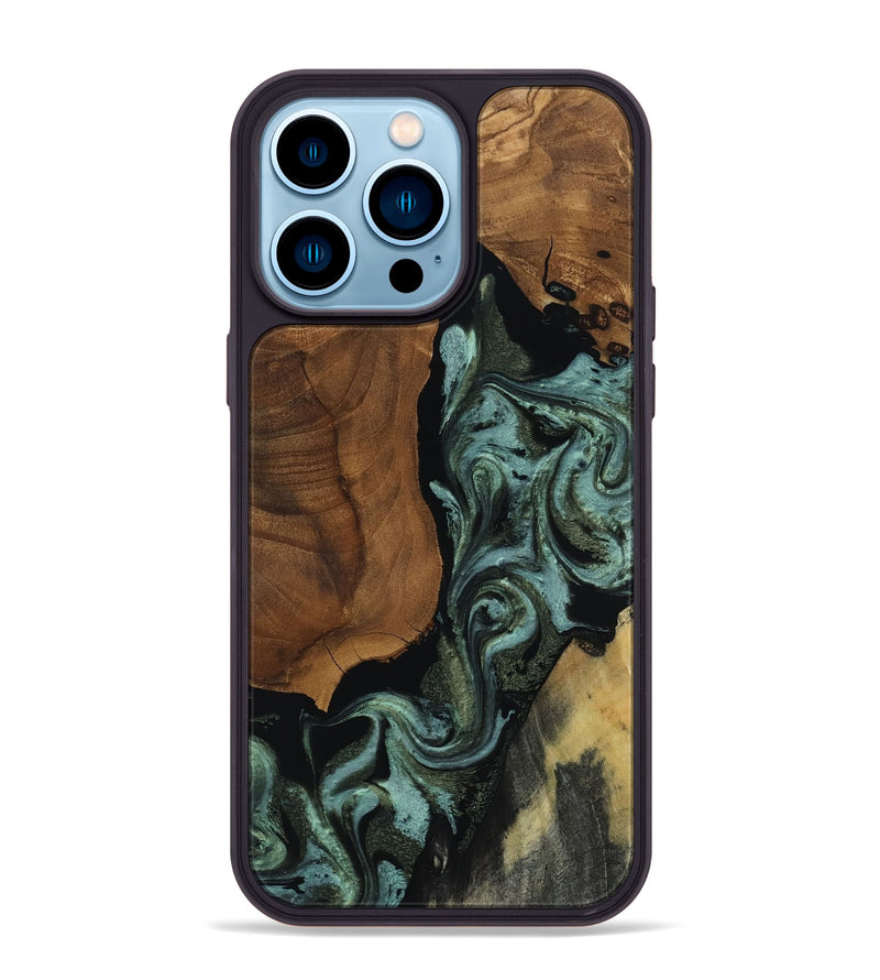 iPhone 14 Pro Max Wood Phone Case - Patrick (Ancient Olive, 818654)