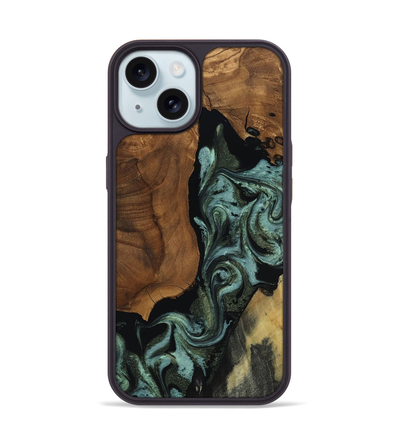 iPhone 15 Wood Phone Case - Patrick (Ancient Olive, 818654)